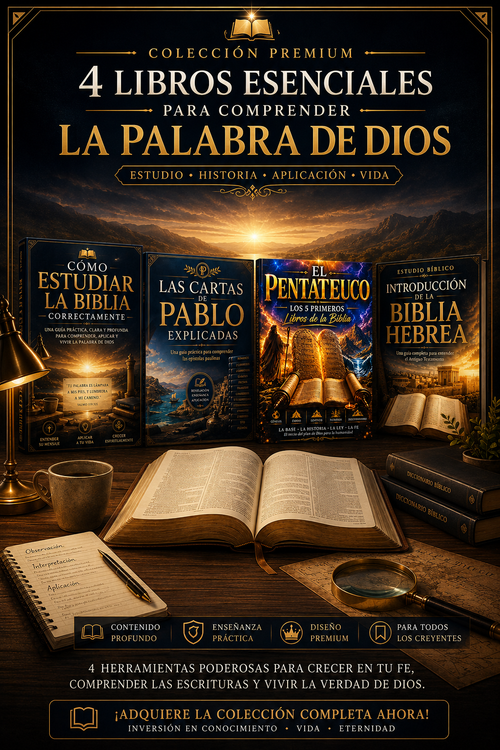 Colección Premium de Estudio Bíblico — 4 eBooks PDF