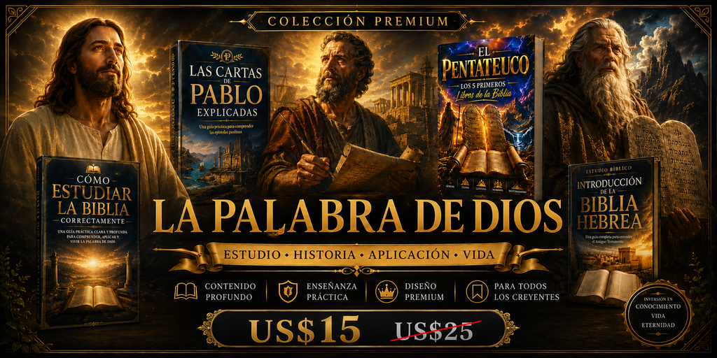 Colección Premium de Estudio Bíblico — 4 eBooks PDF